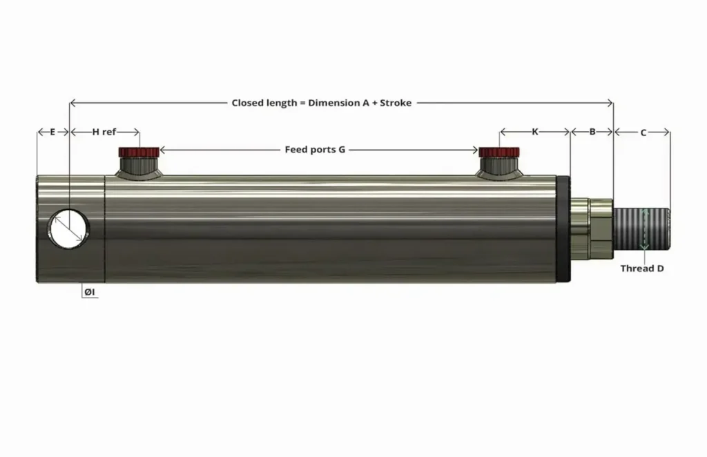 Stroke Length of a Hydraulic Cylinder